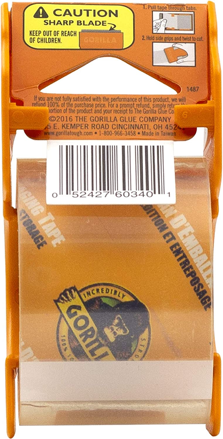 Gorilla Heavy Duty Packaging Tape with Cutter [47mm x 22m]