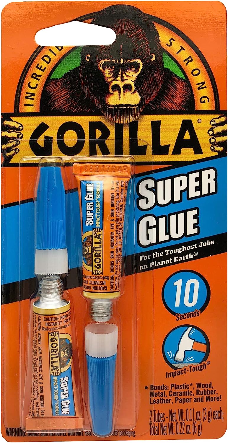 Gorilla Super Glue Minis Tube, 3g (2 Piece)