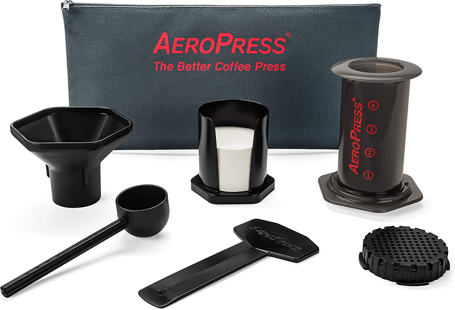 AeroPress 咖啡和浓缩咖啡机，带手提袋