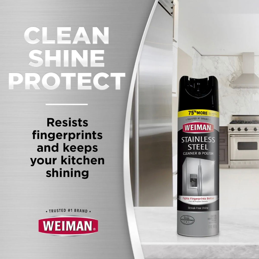 Weiman Aerosol Stainless Steel Cleaner [12 oz]