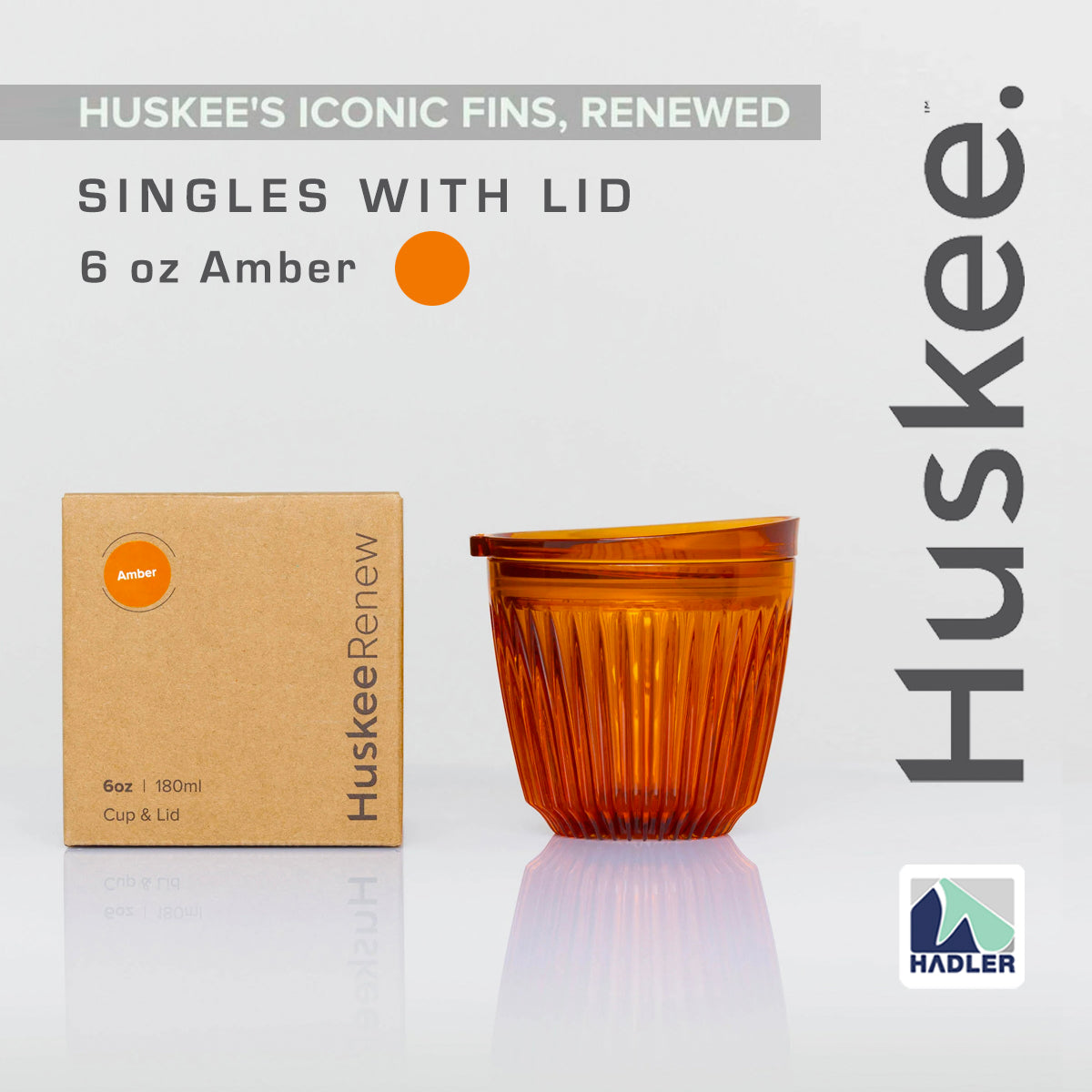 Huskee Renew 6oz Cup & Lid [Amber]