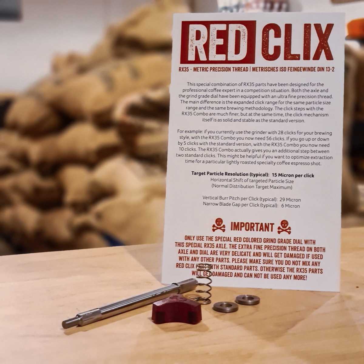 Comandante Red Clix RX35 公制精密螺纹