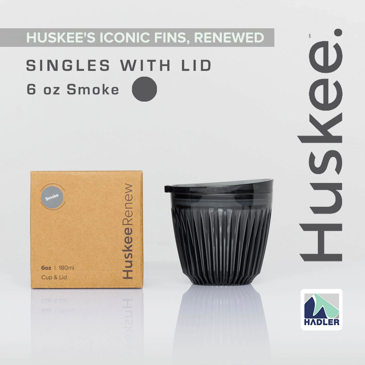 Huskee Renew 6oz Cup & Lid [Smoke]