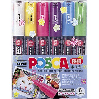 Uni Posca 15mm Extra Thick Paint Markers Pack of 8