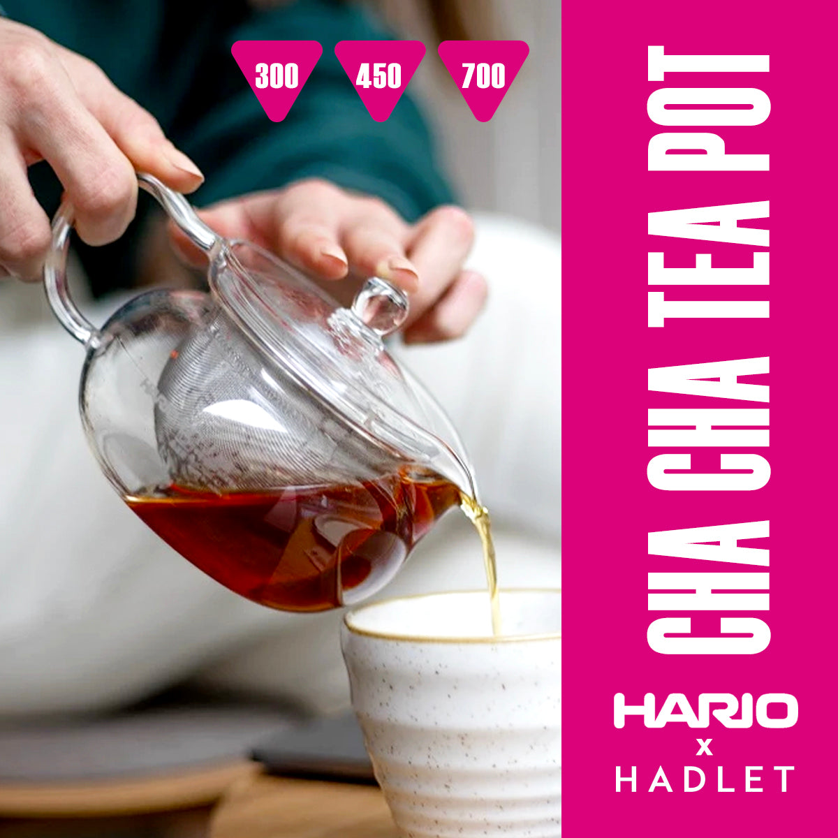 Hario Chacha Kyusu Maru Tea Pot [300-700ml]