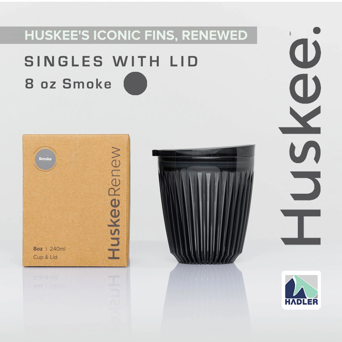 Huskee Renew 8oz Cup & Lid [Smoke]