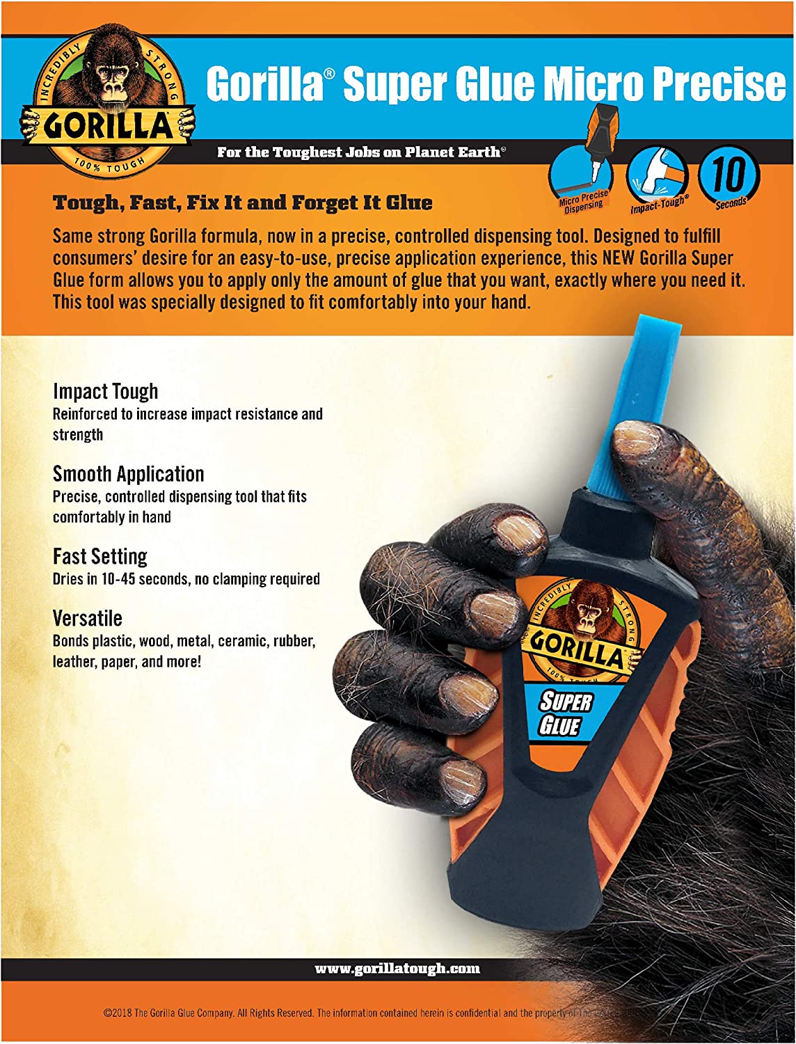 8 Pack: Gorilla® Micro Precise™ Clear Glue