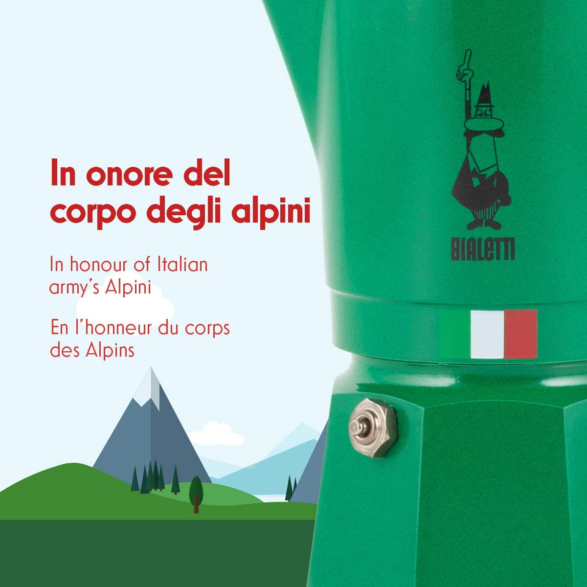 Bialetti 3 杯 Moka Alpina 特色壶