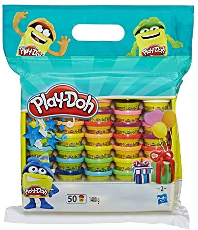 50-Bag of Mini Playdoh Cans Various Colors