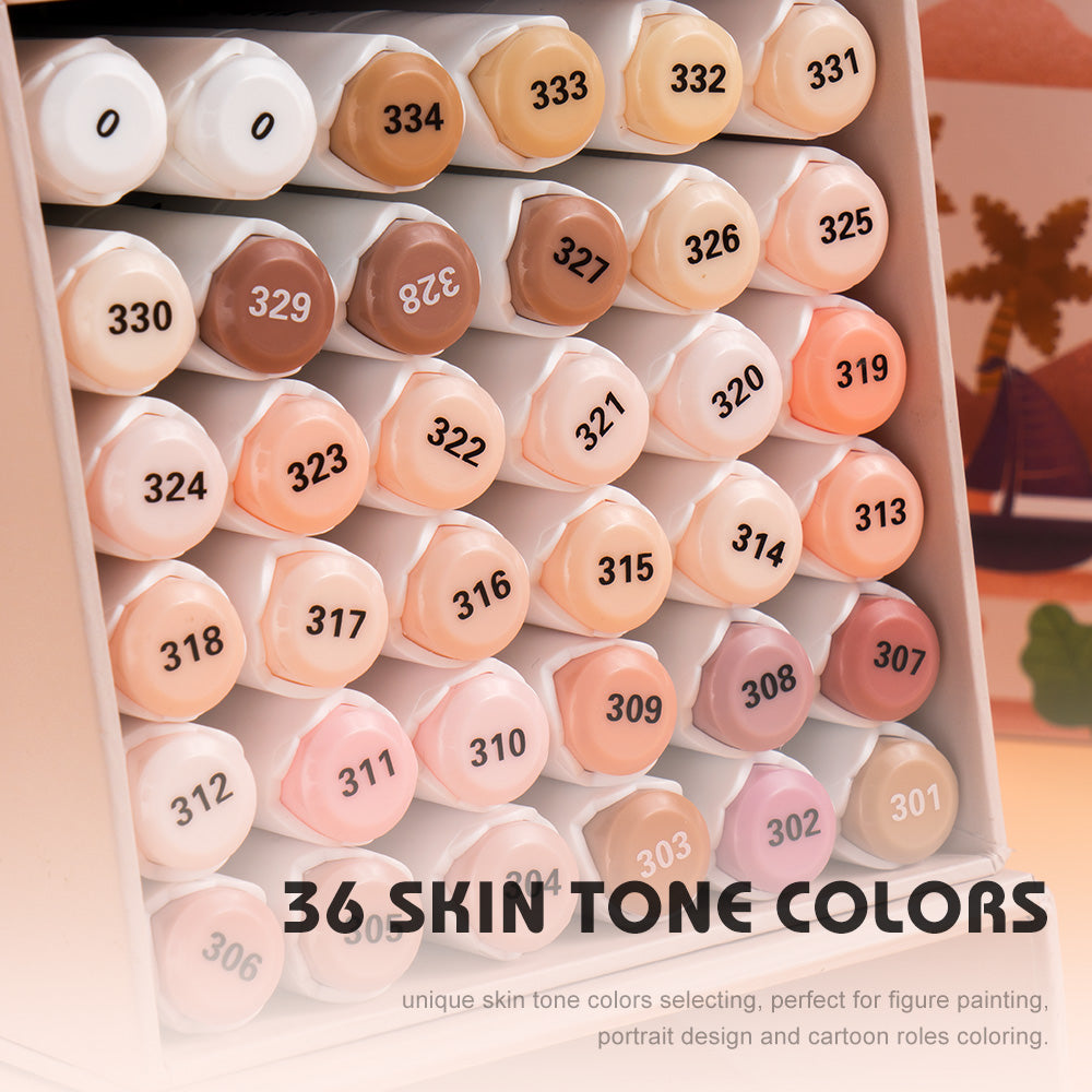 Arrtx 36 Skin Tone Colors Alcohol Paint Markers