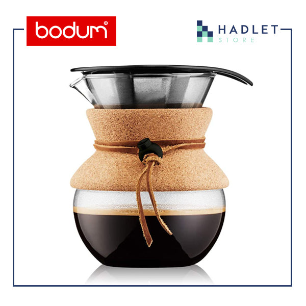 Bodum Pour Over Coffee Maker with Band [Cork/Black]