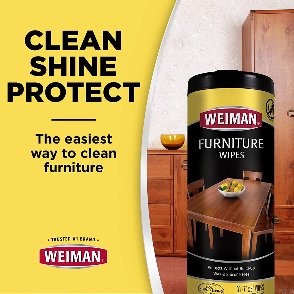 Weiman Furniture Wipes [30 Sheets]