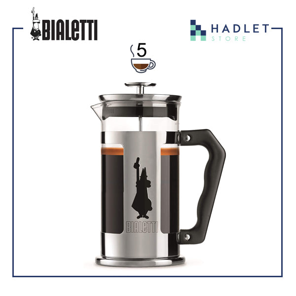 Bialetti Preziosa/Omino Stainless Steel French Press Coffee Maker, Silver [3/5 Cups]