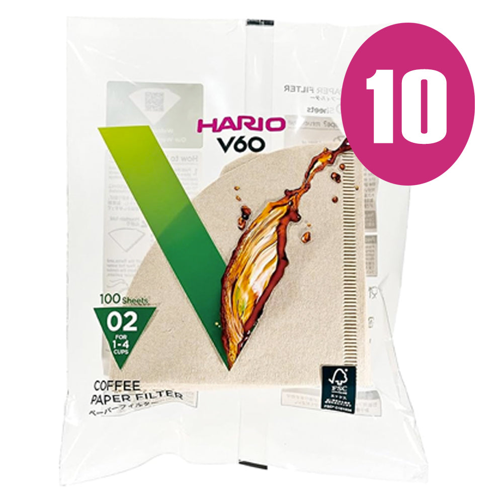Hario Filter Paper 02 Natural [10/20/50 Packs]