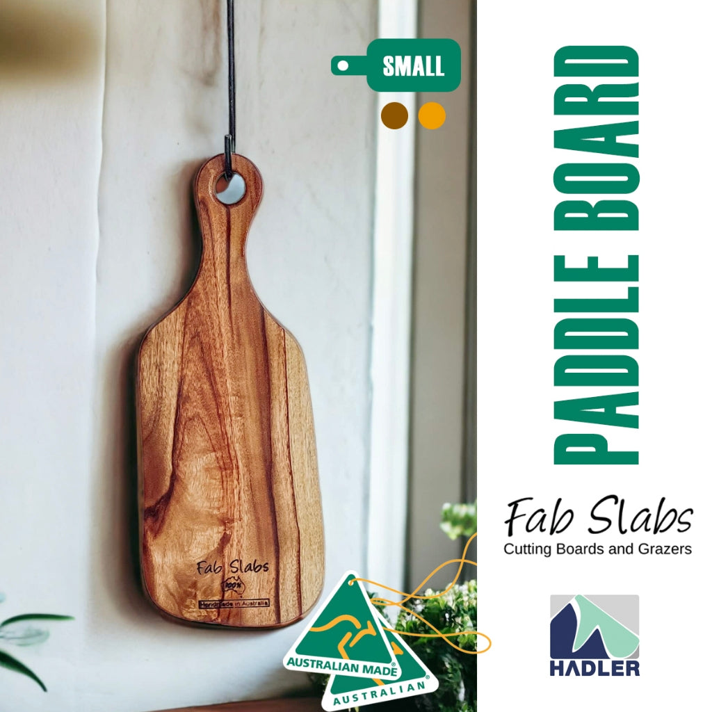 Camphor Laurel Paddle Chopping Board [Small] by Fab Slabs