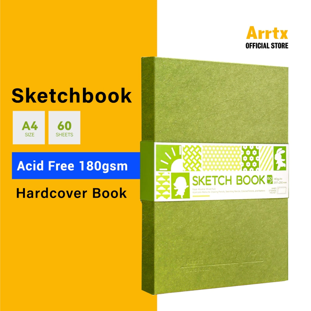 Arrtx A4 Hardcover Sketchbook 60 Sheets