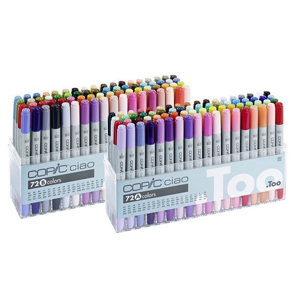 Copic Ciao 72 Marker Pen Set [Set A, B] Marker Set Markers Various Col